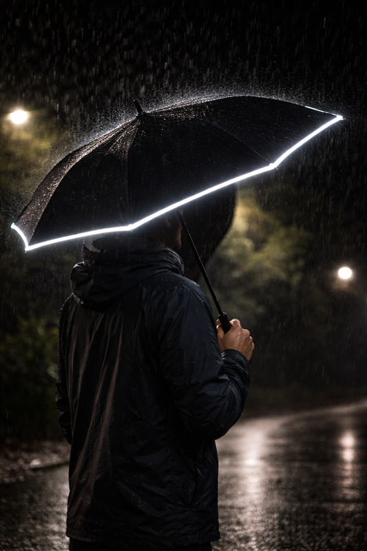 Stormparaplu met Reflecterende Rand