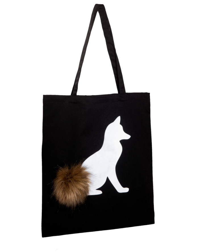 Reflecterende draagtas totebag met hond