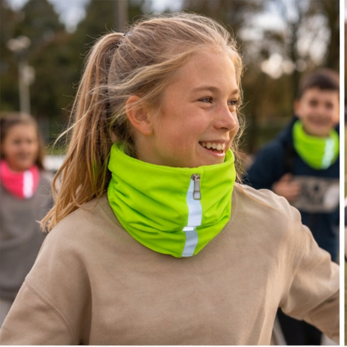 fluo reflecterende groene neksjaal buff