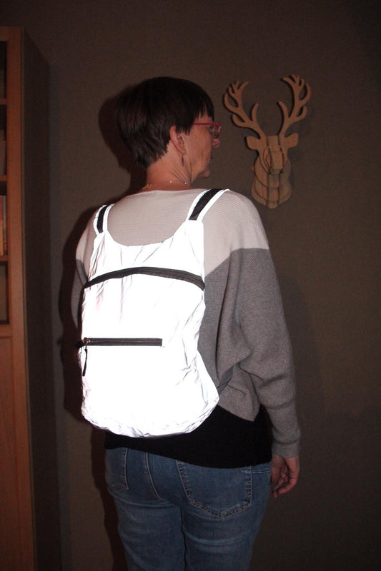 reflecterende rugzak voor fietsers, wandelaars