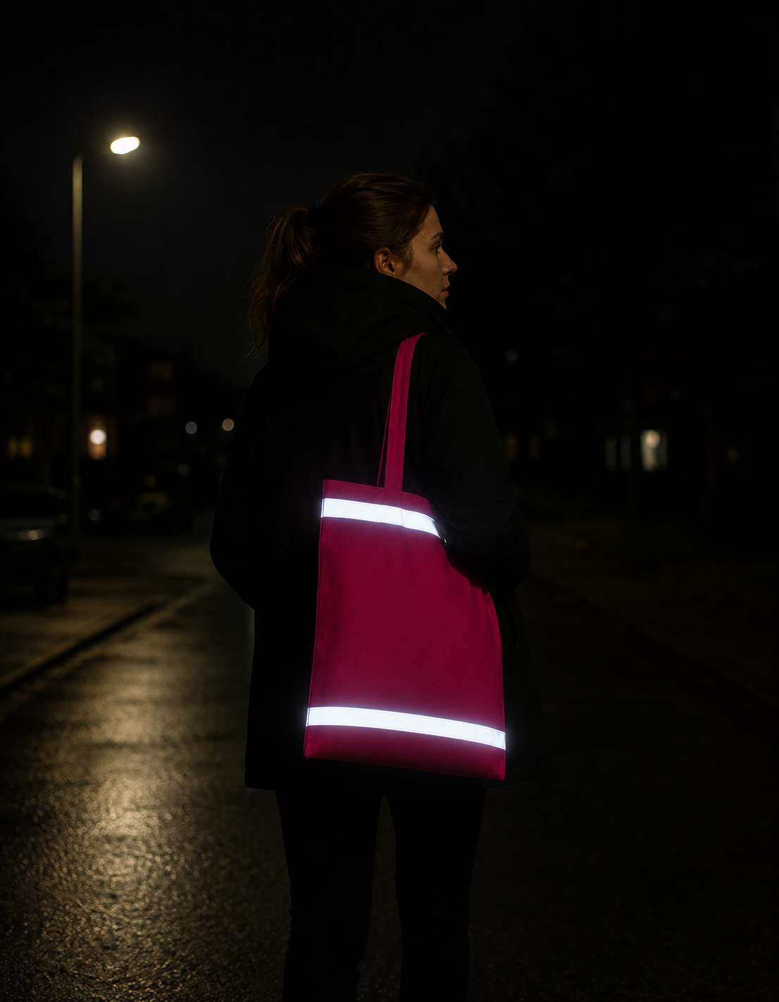 Reflecterende fluo zak