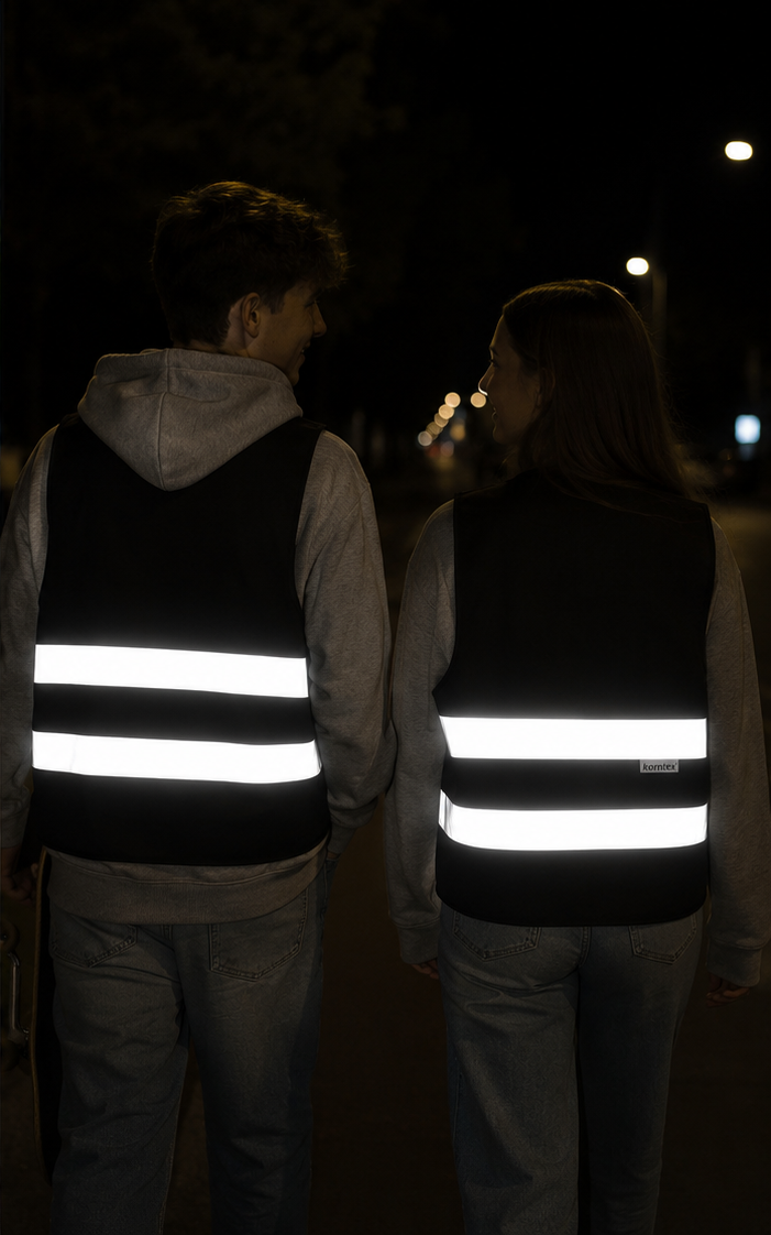 Zwarte Fluo-jas